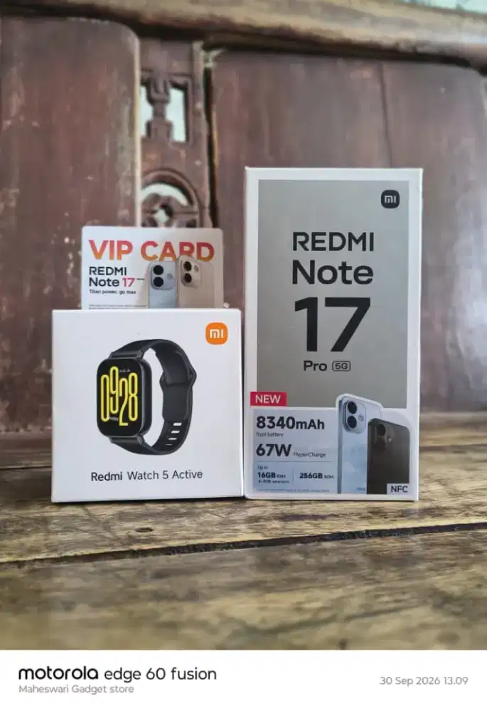 Redmi Note 17 Pro Batre 8.340 mAh bonus Redmiwatch 5 active