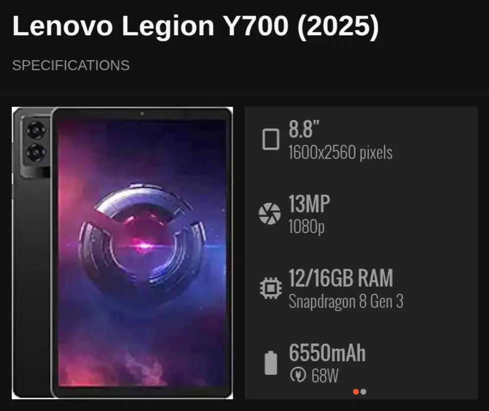 Lenovo Legion Y700 2025