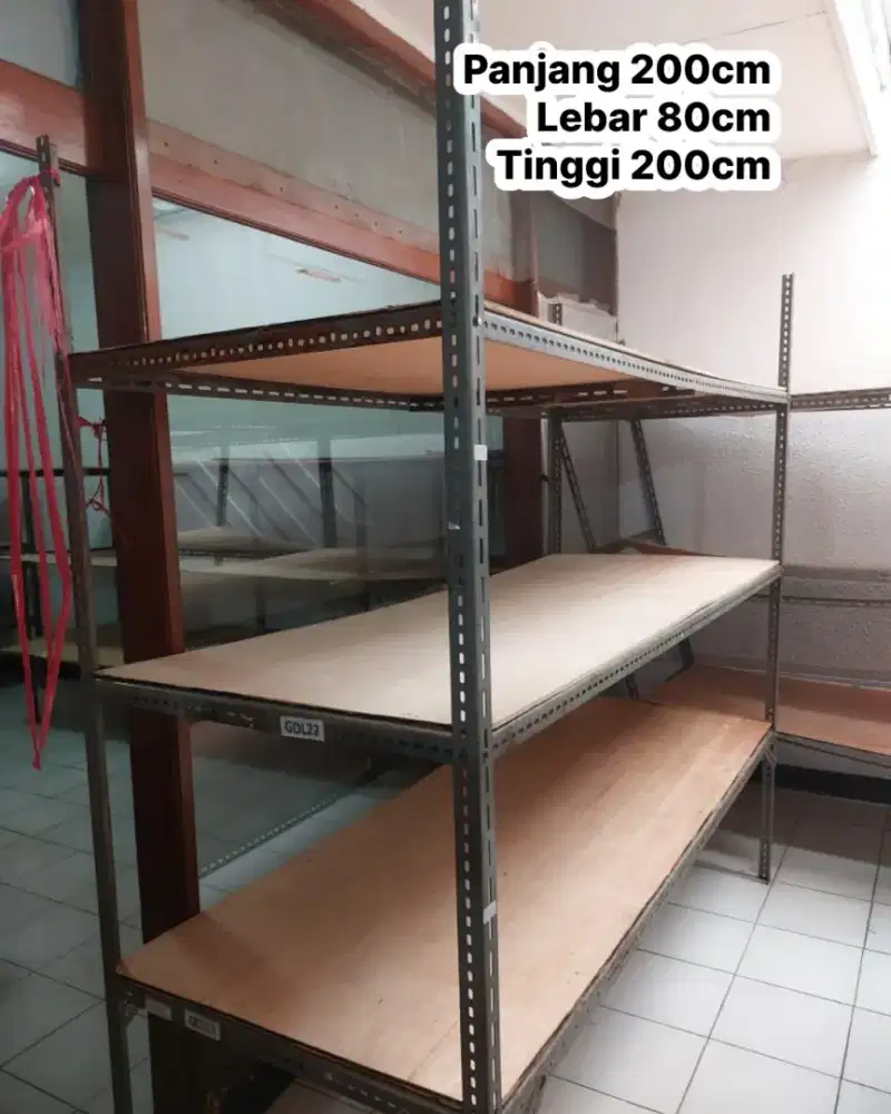 Rak besi besar rak holo dan siku