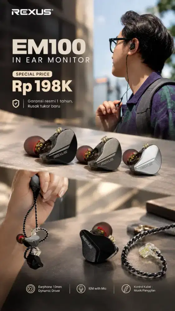 In Ear Monitor rexus EM-100