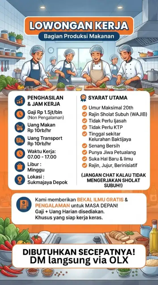 Lowongan Kerja Produksi Makanan