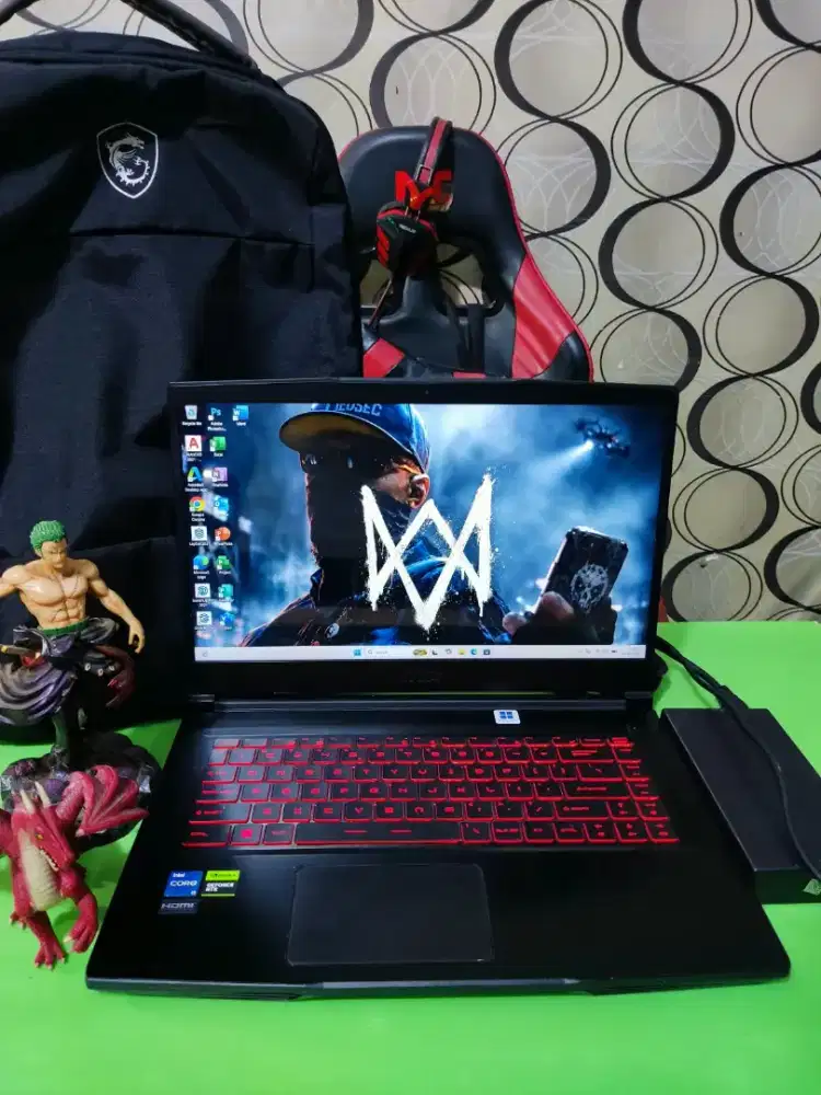 Laptop SuperSlim Gaming MSI GF63 GEN 11 VGA Nvidia RTX Siap Pakai