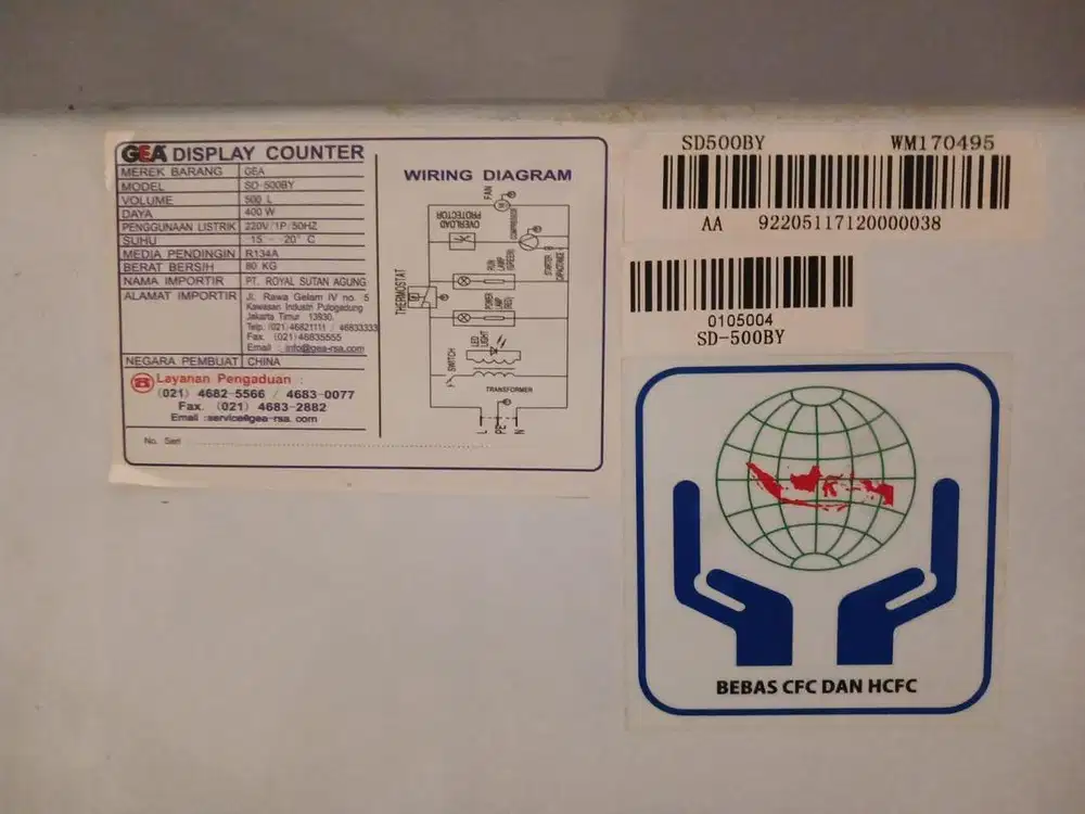 Freezer GEA 500L