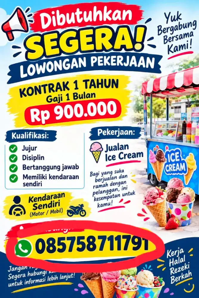 Jualan Es Krim Keliling