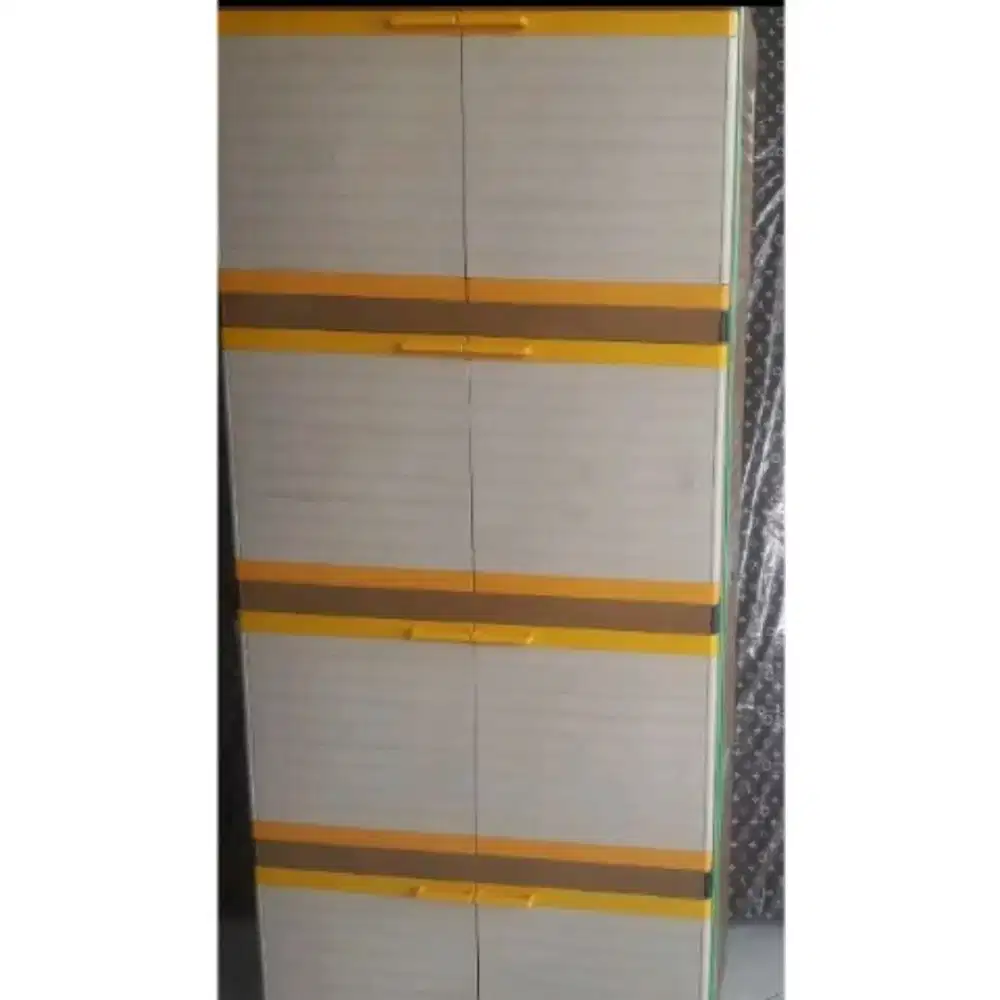 Jual Lemari Plastik 4 Susun 2 Unit Second