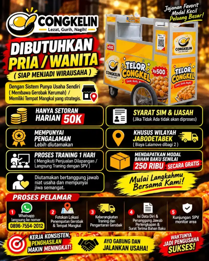 MENJUAL TELUR CONGKEL KELILING