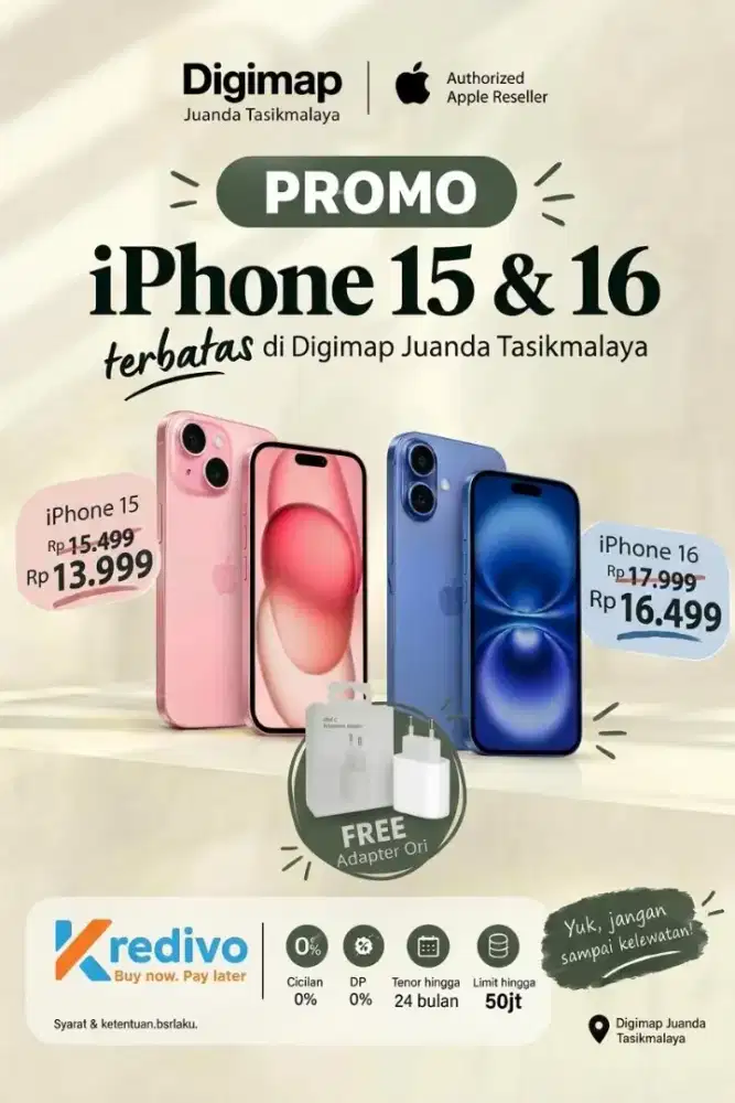 IPhone 15 Basic Promo Free Adapter