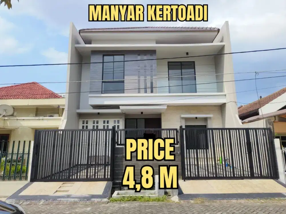 TURUN HARGA, BARU GRESS RUMAH MEWAH MANYAR KERTOADI DHARMAHUSADA KLAMPIS. SELANGKAH RAYA MERR, ITS, KERTAJAYA, Dsb