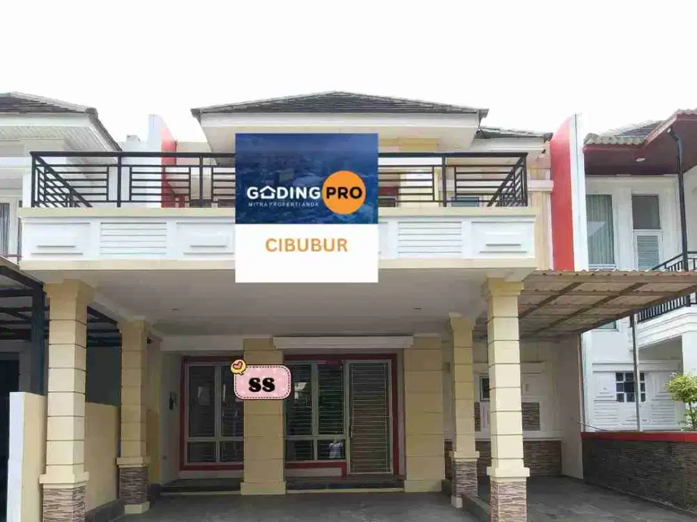 Dijual rumah kota wisata Cibubur. Semi furnished, depan taman