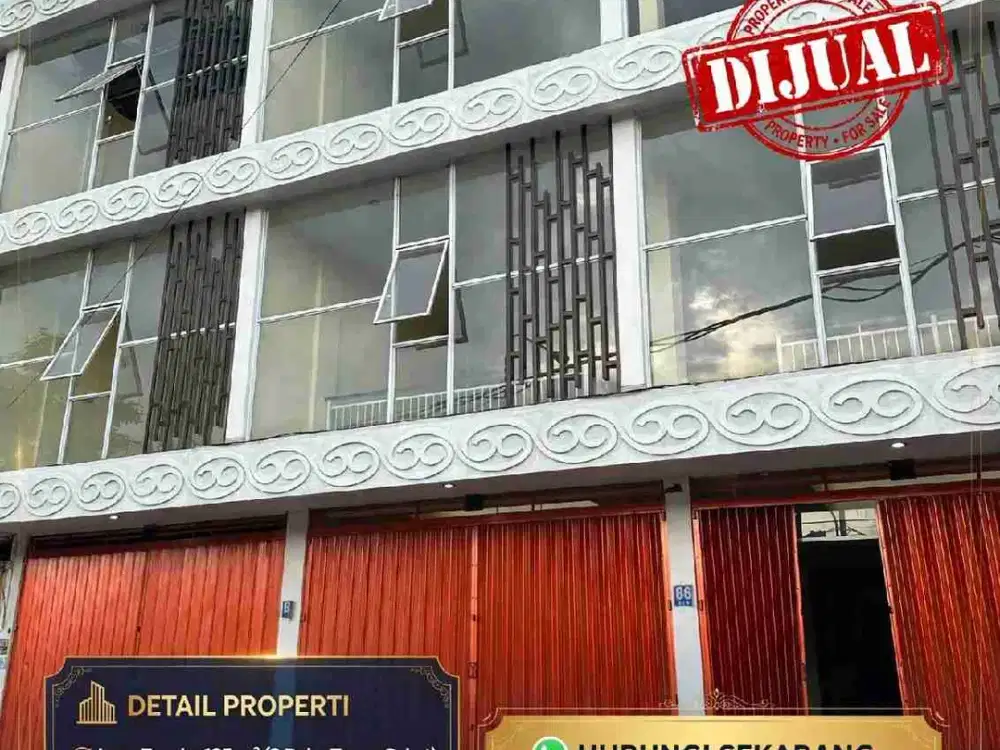 Jual BUC,  2 Ruko 3 lantai lebar 9 m di Utama Mahendradata Denpasar