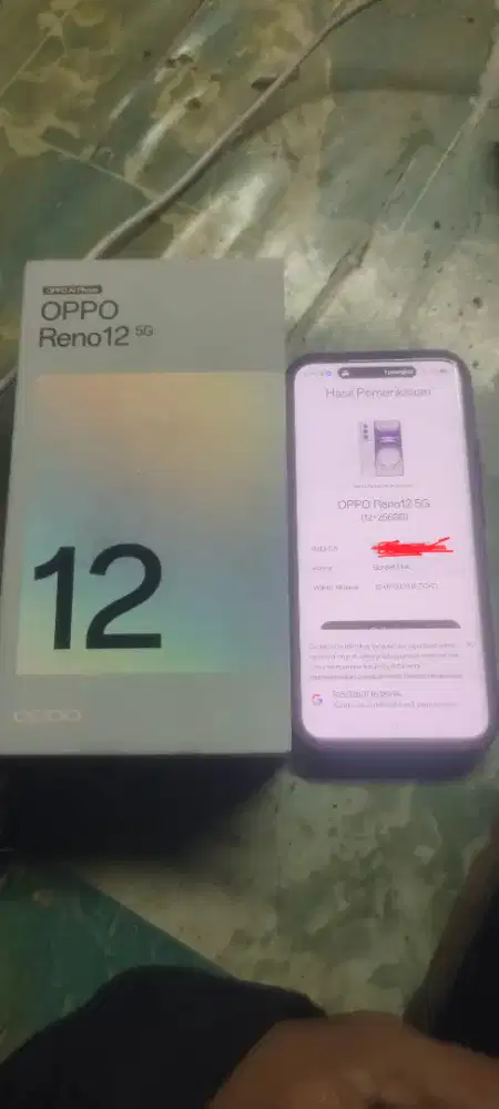 Oppo Reno 12 5G Ram 12 156 Mulus Fullset Murah