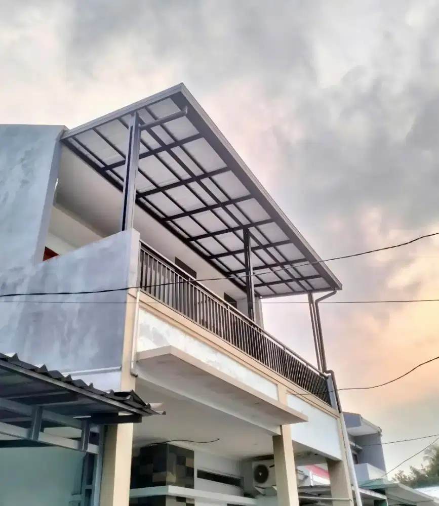 Kanopi baja ringan atap upvc