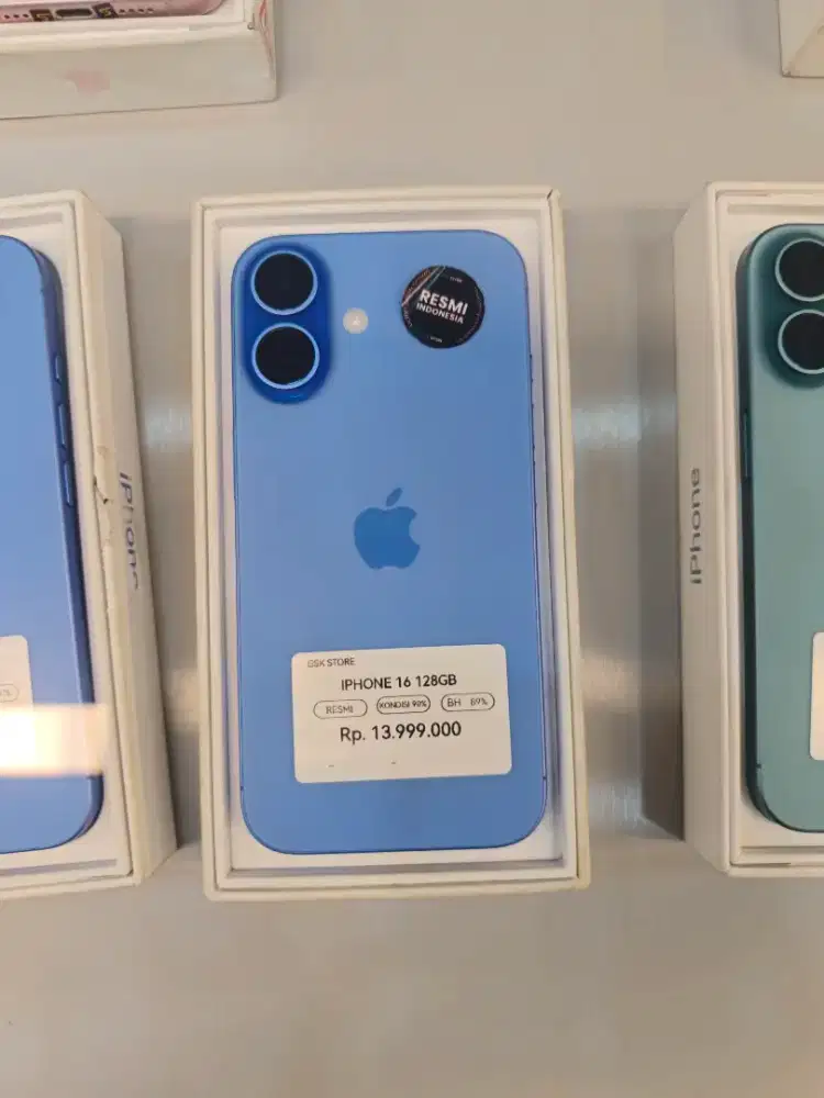 IPHONE 16 128 RESMI BLUE
