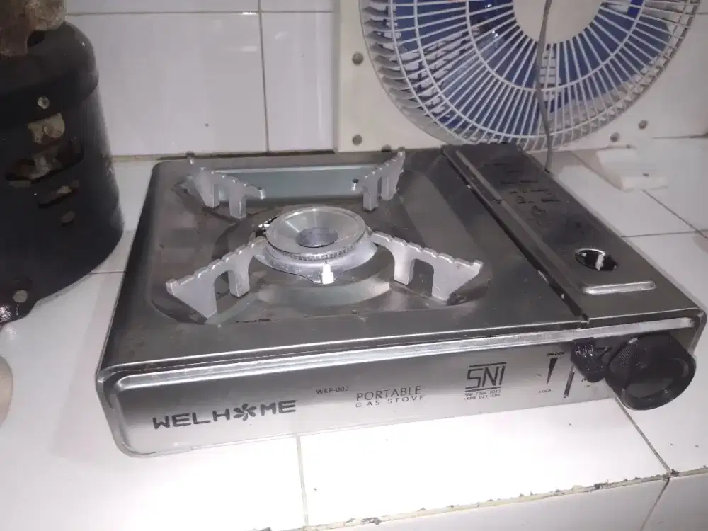 Kompor Portable wellhome alumunium anti karat