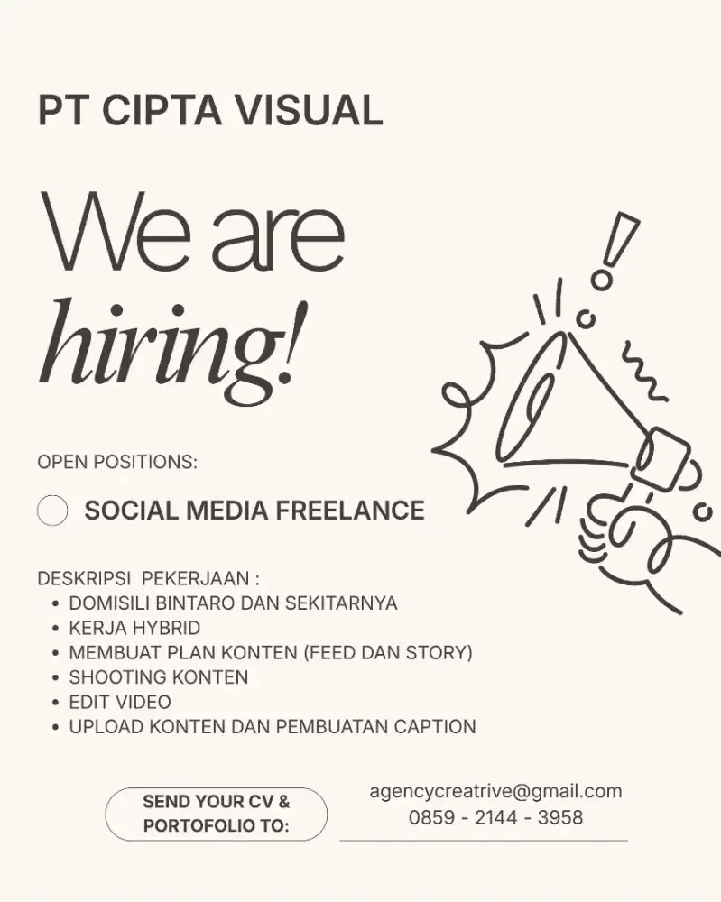 Sosial media spealist freelance