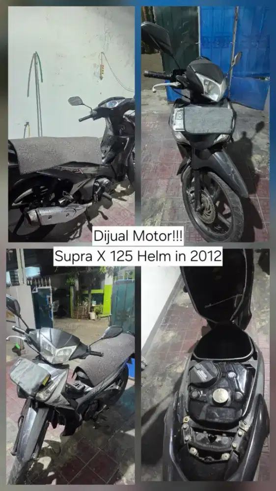 Dijual Honda Supra X 125 Helm In Tahun 2012 – Siap Pakai