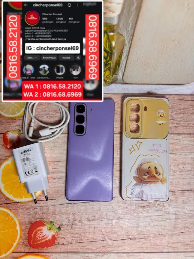 Jual hp Infinix hot 50 pro plus 13/256 likenew istimewa bh 100%