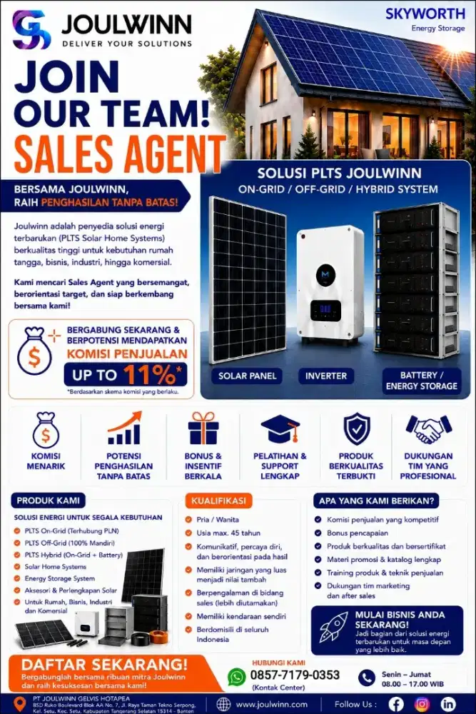 Butuh Cepat : Sales Agent Freeland