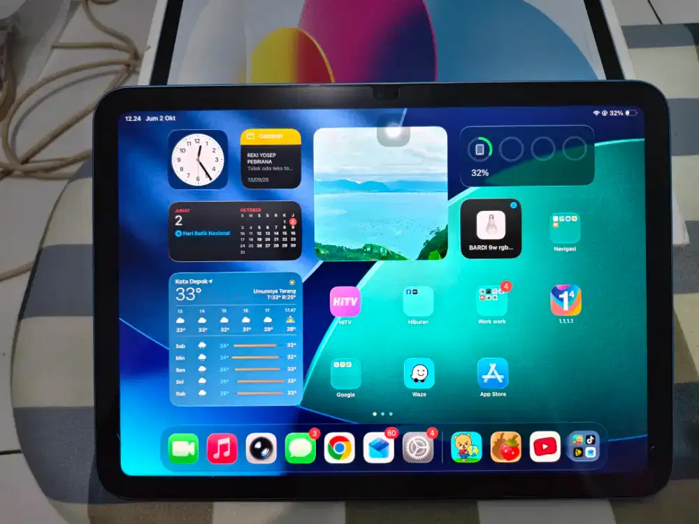 IPAD GEN 10 WIFI Ibox dan Keyboard ESR
