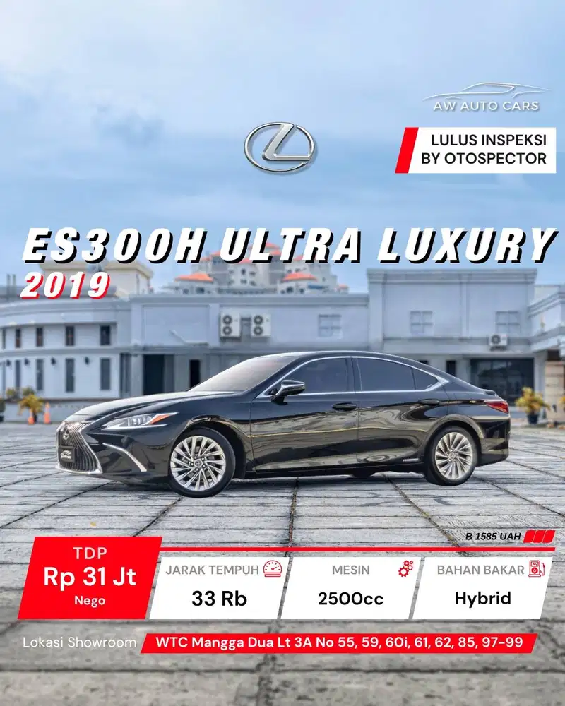 Lexus ES300h 2019 ES 300H 300 Hybrid EV Mode ES300 ES250