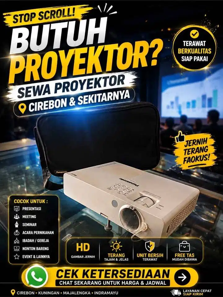 SEWA PROYEKTOR CIREBON | RENTAL INFOCUS UNTUK SEMINAR, RAPAT & ACARA