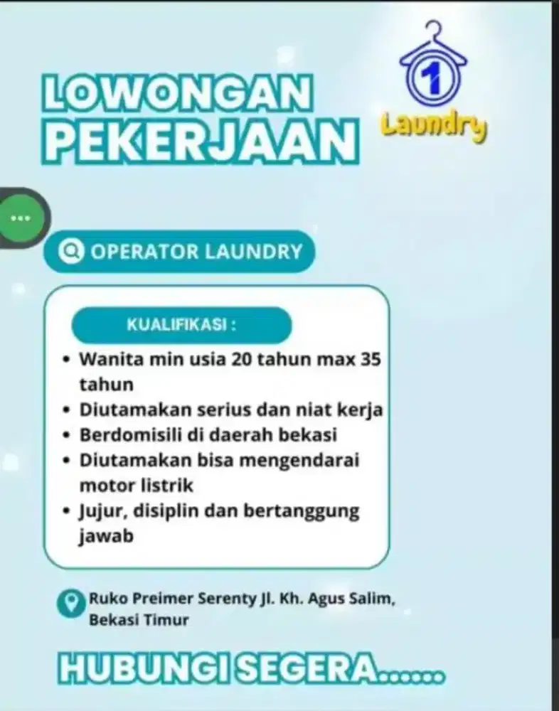 Dibutuhkan karyawan cepat