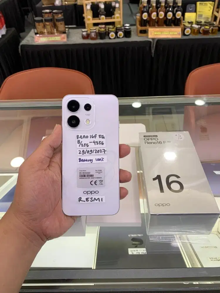 Oppo Reno 16F 5G 8/256 Gb White Resmi masih garansi panjang