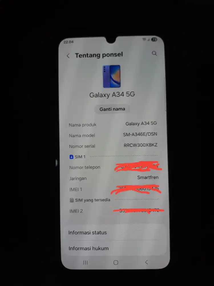 Samsung A34 5G 8/256 fullset