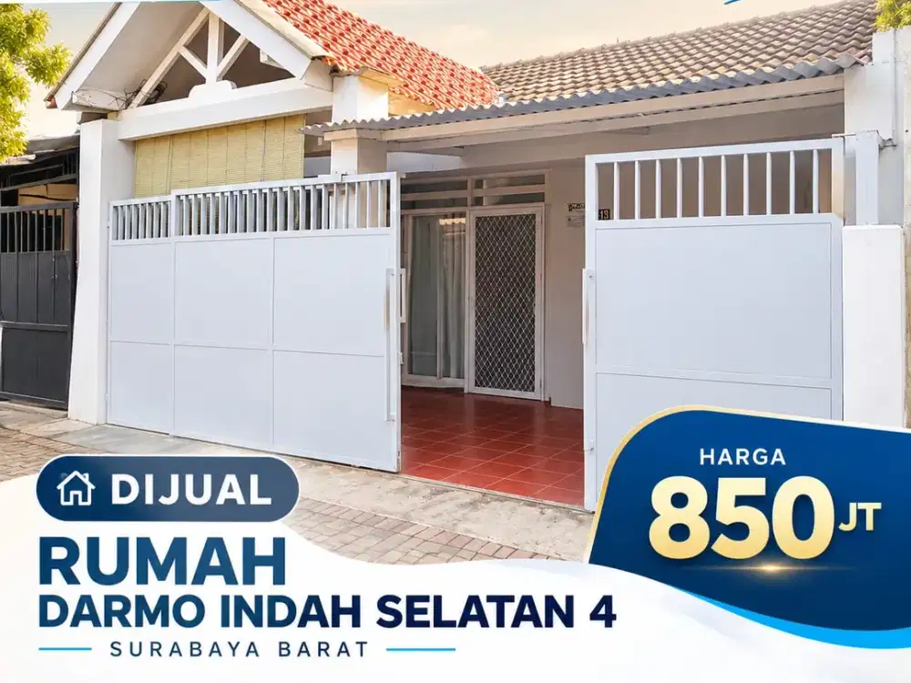 Dijual Rumah Darmo Indah Selatan Surabaya Barat