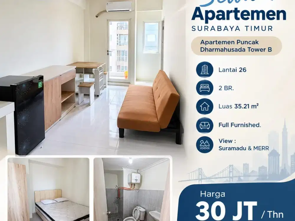 Disewakan Apartemen Puncak Dharmahusada