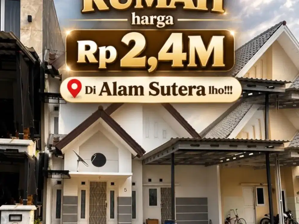Rumah 1 lantai di Alam Sutera