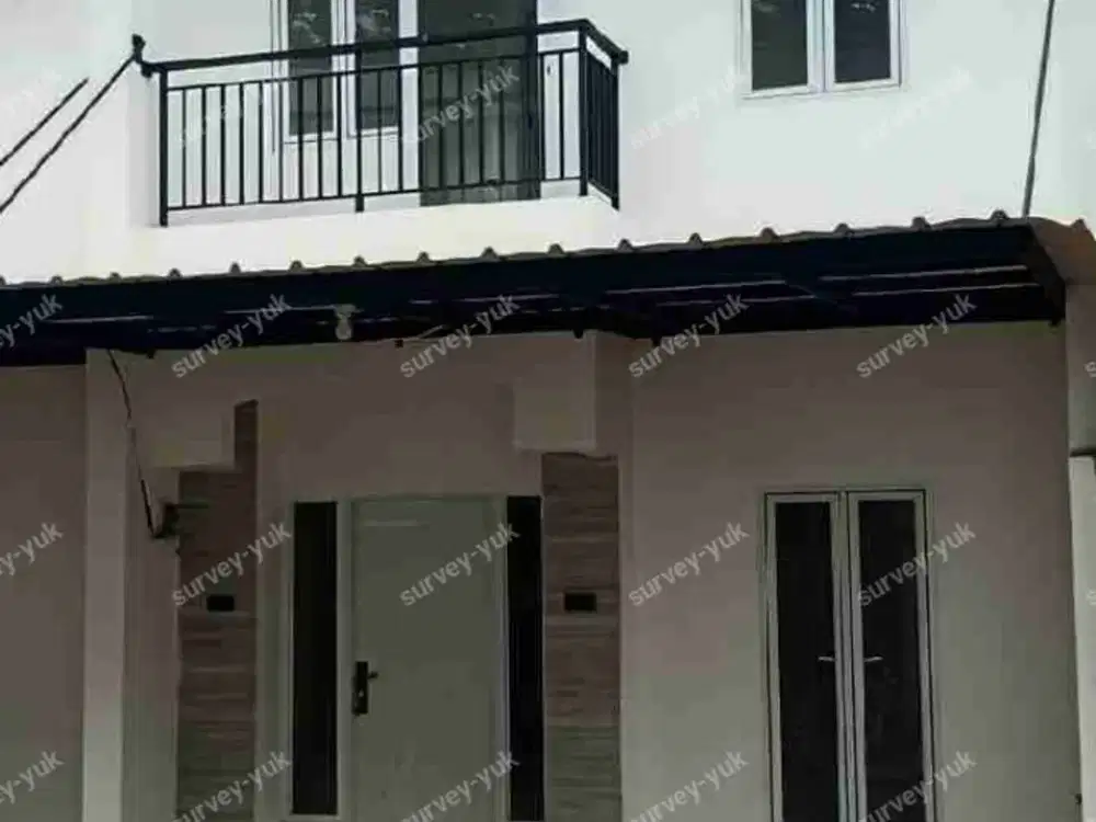Rumah sewa baru  2 lantai lt 50 m2 lb 100 m2 nempel graha raya dalam mini cluster Tangerang Selatan