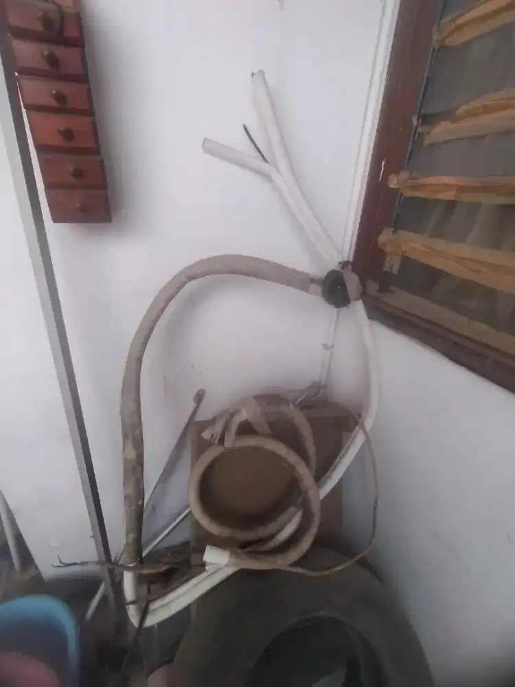 Pipa Ac panjang 3 meter dan 1 meter dan kabel listrik