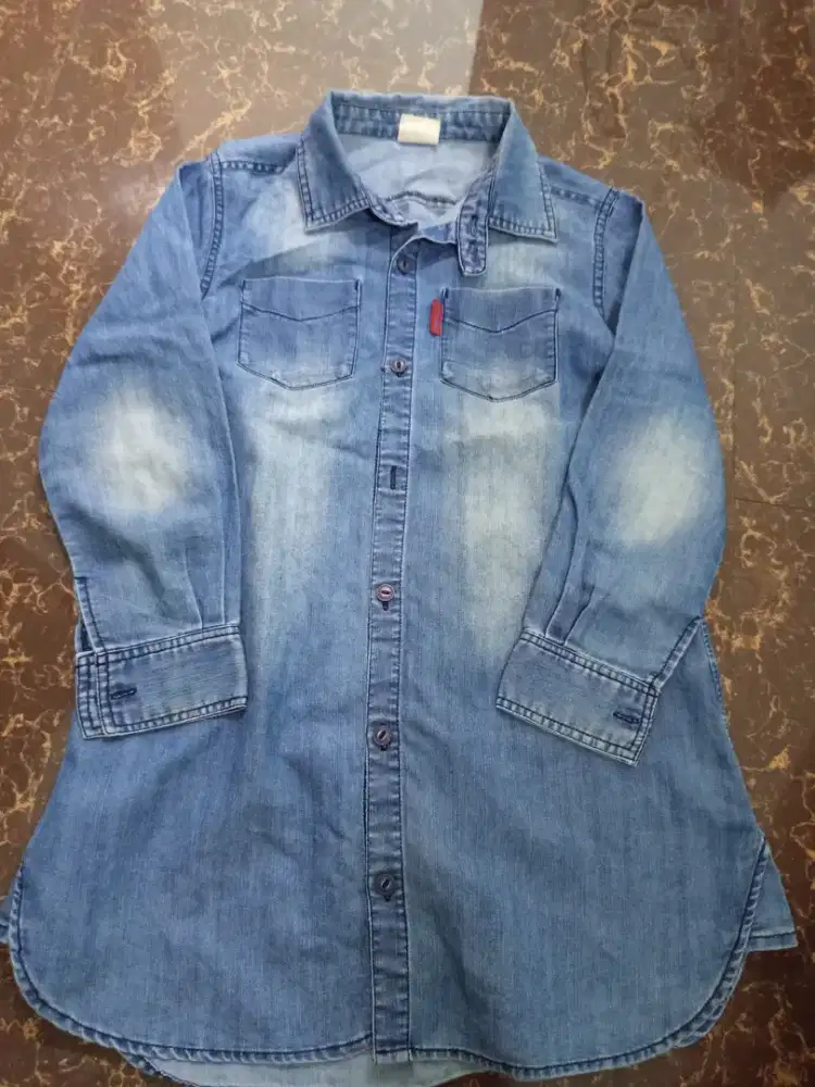 Kemeja / tunik jeans anak
