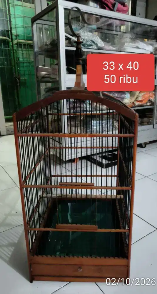 Kandang burung ukuran 33 x 40