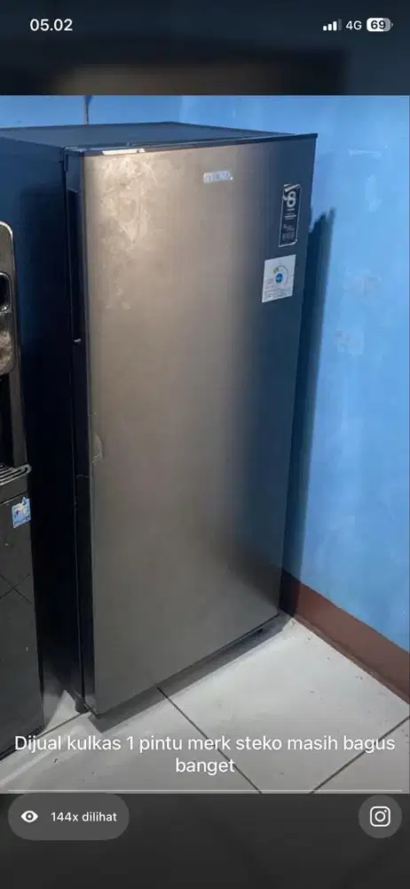 Dijual kulkas steko 1 pintu karna gak dipake