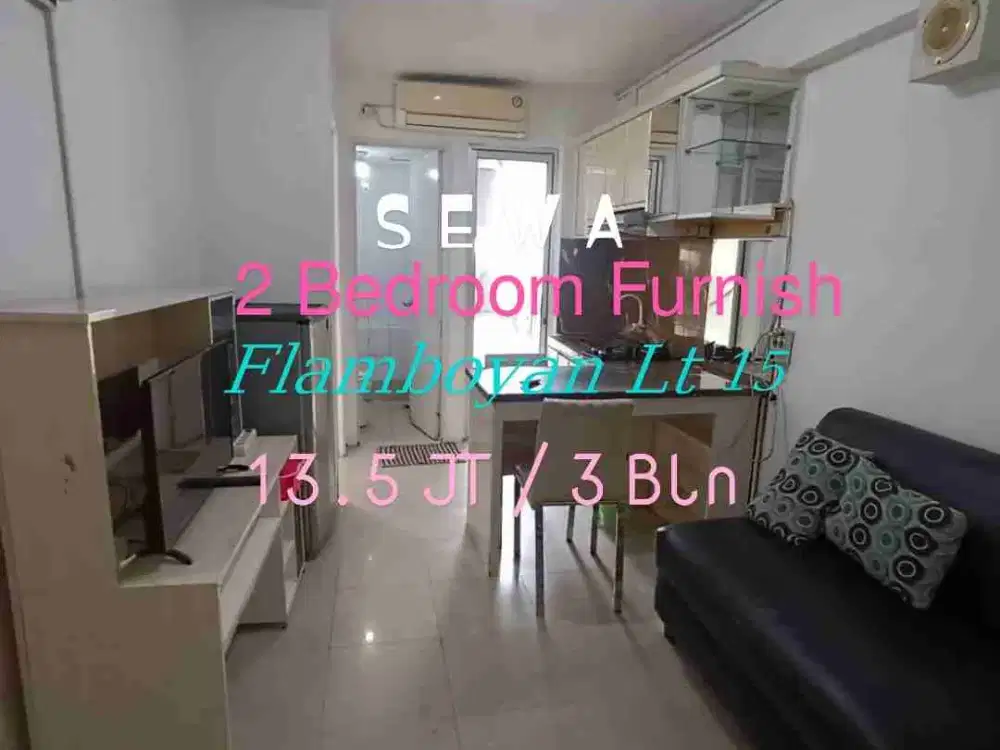 Sewa 2BR Furnished Twr F Apartemen Bassura City Jakarta Timur