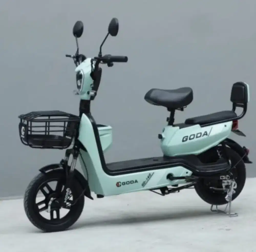 Di Jual Sepeda Listrik Merk Goda 95% masih bagus dan aksesoris komplit