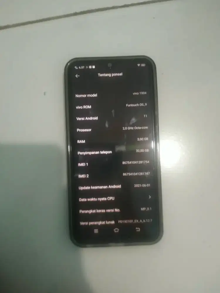 Vivo Y12 ram 3gb Rom 32gb