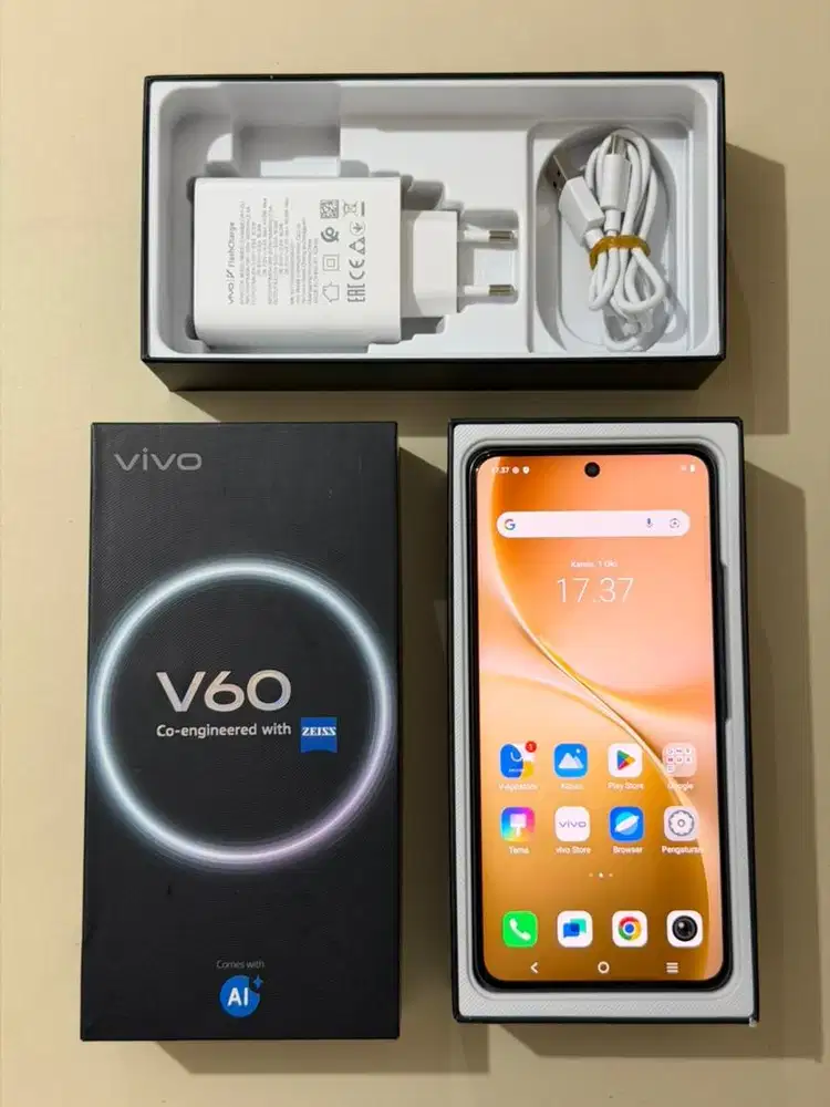 Vivo V60 5G 8/256 - Garansi on Mei 2027 - Gray