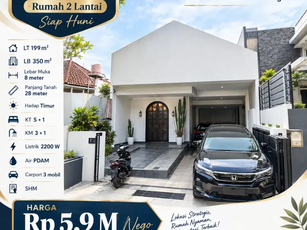 DIJUAL CEPAT Rumah strategis di Sayap Riau, Kota Bandung