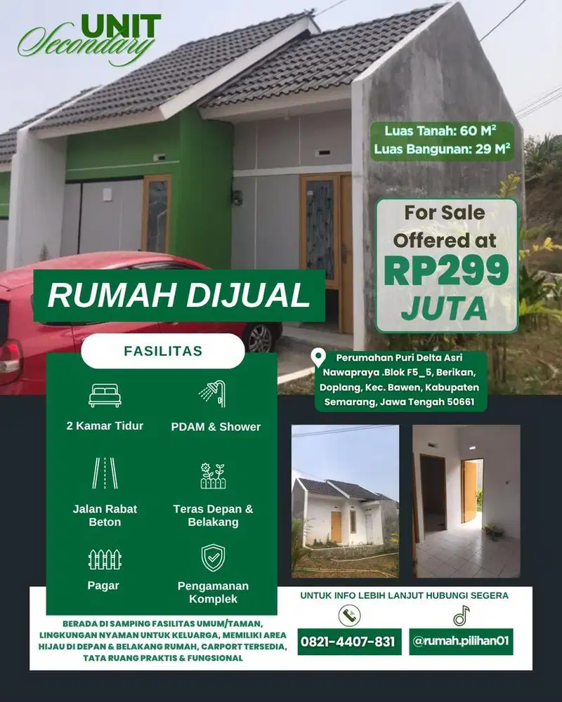 RUMAH PRAKTIS DENGAN RUANG YANG TETAP NYAMAN UNTUK SEHARI HARI