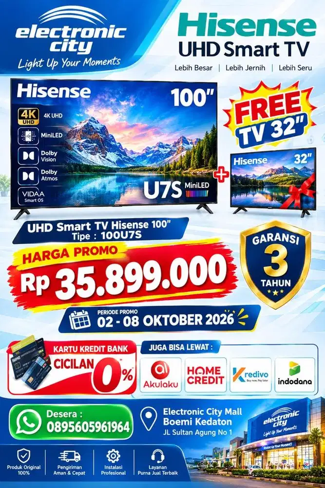 Mini led 100 inch Hisense