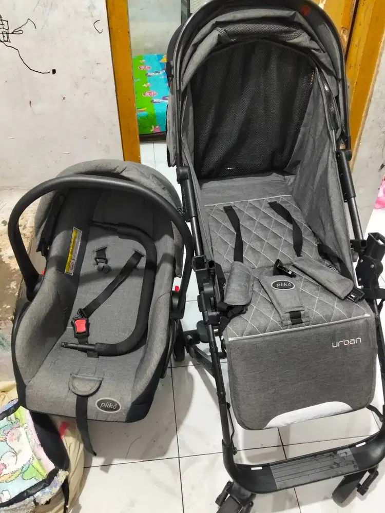 Stroller pliko urban + carseat like new