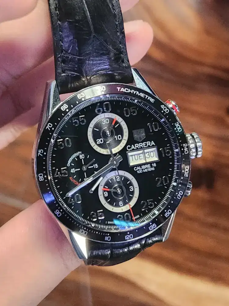 Jam tag heuer carrera calibre 16 swis made cv 2A10