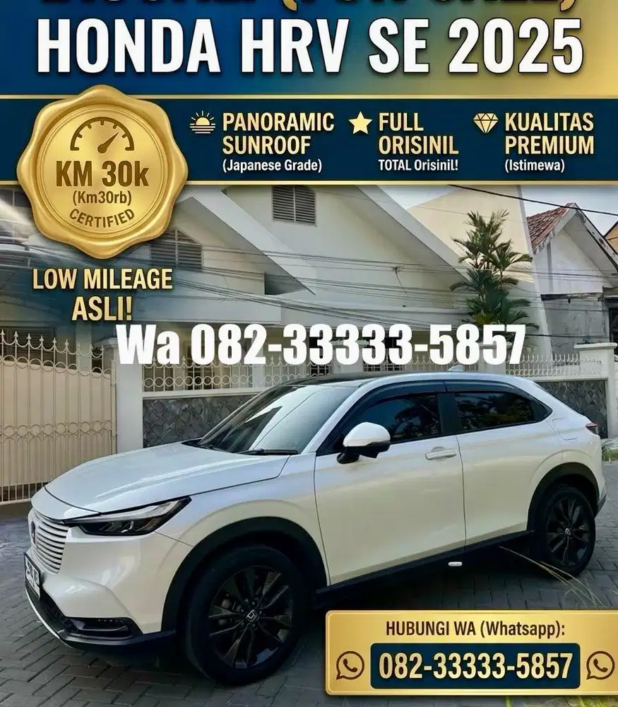 Sunroof HRV SE sensing 2025 (L) tg1 dr baru full orisinil HR-V