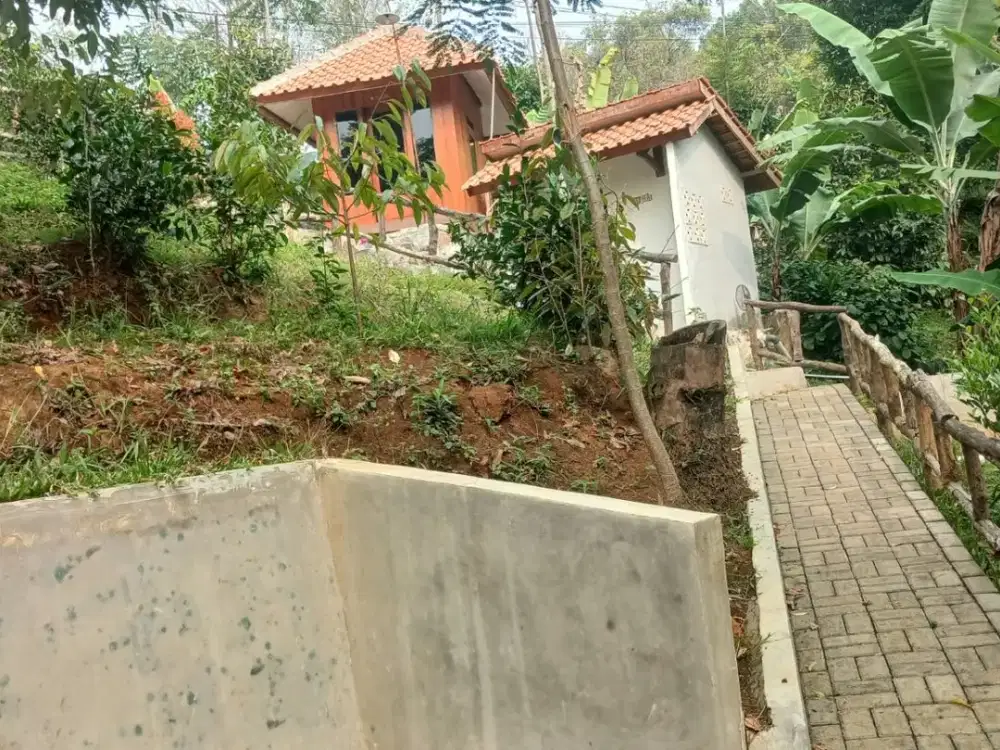 dijual villa dan lahan 1000 meter udara dingin