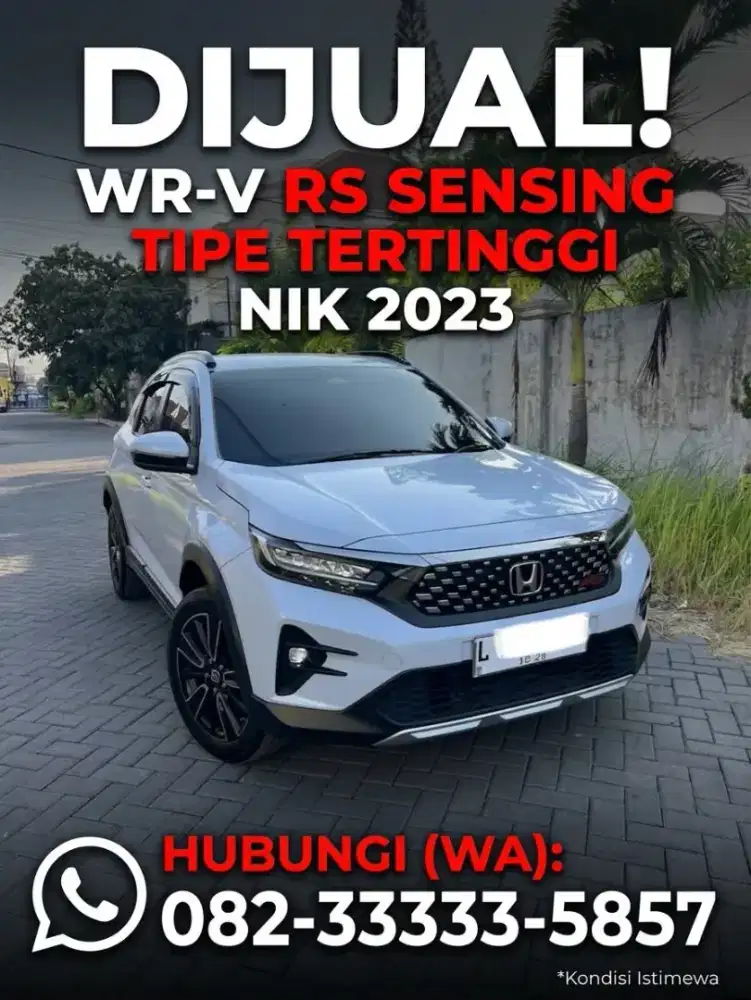 WRV RS sensing 2023 (L) tg1 de baru wr-V full orisinil