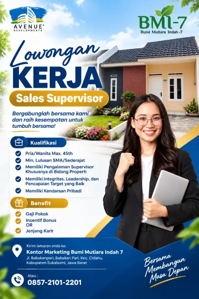 LOWONGAN KERJA SALES SUPERVISOR