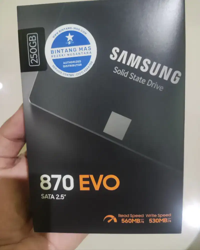 SSD Samsung 870 EVO SATA 250GB